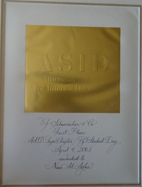American Society of Interior Design Award - 1st Place